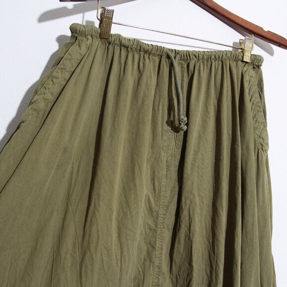 Free People Picture Perfect Parachute Skirt Avocado Tree Green Cotton Size Small - Picture 3 of 14